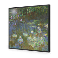 White and Purple Water Lilies by Monet