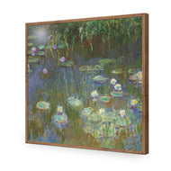 White and Purple Water Lilies by Monet