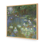 White and Purple Water Lilies by Monet