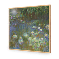 White and Purple Water Lilies by Monet