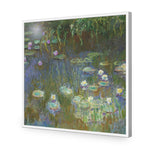 White and Purple Water Lilies by Monet