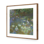 White and Purple Water Lilies by Monet