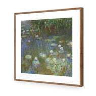 White and Purple Water Lilies by Monet