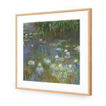 White and Purple Water Lilies by Monet