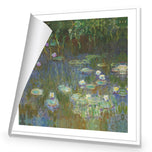 White and Purple Water Lilies by Monet