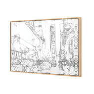 New York Taxis, Drawing Border People