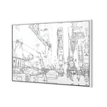 New York Taxis, Drawing Border People