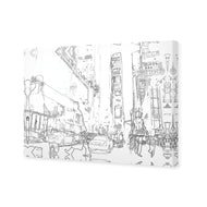 New York Taxis, Drawing Border People