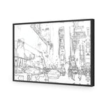 New York Taxis, Drawing Border People
