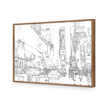 New York Taxis, Drawing Border People