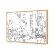New York Taxis, Drawing Border People