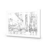 New York Taxis, Drawing Border People