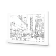 New York Taxis, Drawing Border People