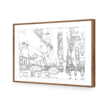 New York Taxis, Drawing Border People
