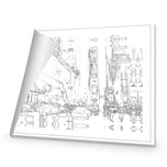 New York Taxis, Drawing Border People