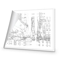 New York Taxis, Drawing Border People