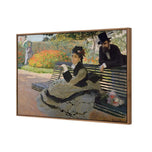 Camille Monet on a Bench by Monet