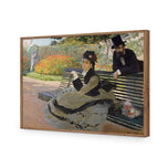 Camille Monet on a Bench by Monet
