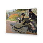 Camille Monet on a Bench by Monet