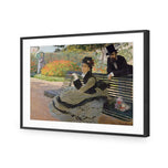 Camille Monet on a Bench by Monet