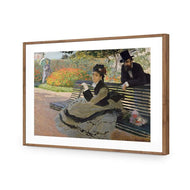 Camille Monet on a Bench by Monet