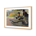 Camille Monet on a Bench by Monet
