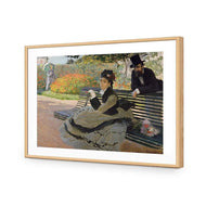 Camille Monet on a Bench by Monet
