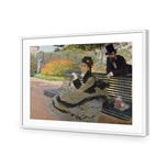 Camille Monet on a Bench by Monet