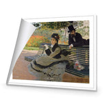Camille Monet on a Bench by Monet