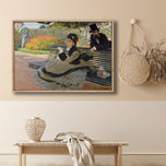 Camille Monet on a Bench by Monet