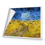 Wheat Fields with Crows by Vincent van Gogh