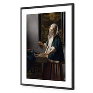 Woman Holding a Balance by Johannes Vermeer
