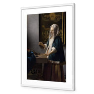 Woman Holding a Balance by Johannes Vermeer