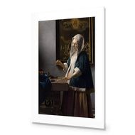 Woman Holding a Balance by Johannes Vermeer
