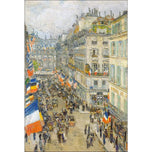 July 14th Bastille Day on Rue Daunou 1910 by Childe Hassam