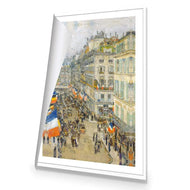 July 14th Bastille Day on Rue Daunou 1910 by Childe Hassam