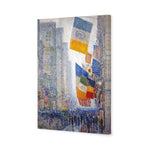 Lincoln??s Birthday Flags 1918 by Childe Hassam
