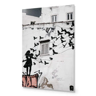 Graffiti Birds Flying