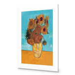Sunflowers On Blue