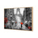 Shopping in Paris BW with Red