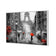 Shopping in Paris BW with Red