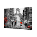 Shopping in Paris BW with Red