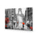 Shopping in Paris BW with Red