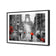 Shopping in Paris BW with Red