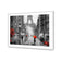 Shopping in Paris BW with Red