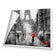 Shopping in Paris BW with Red