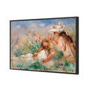 Two Girls on the Riverbank - by Auguste Renoir