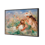 Two Girls on the Riverbank - by Auguste Renoir
