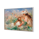 Two Girls on the Riverbank - by Auguste Renoir
