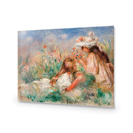 Two Girls on the Riverbank - by Auguste Renoir